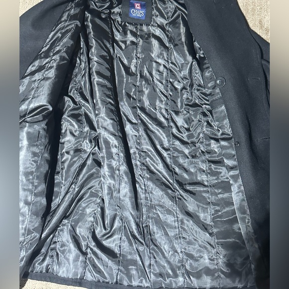 Men’s Black Pea Coat - Picture 6 of 9